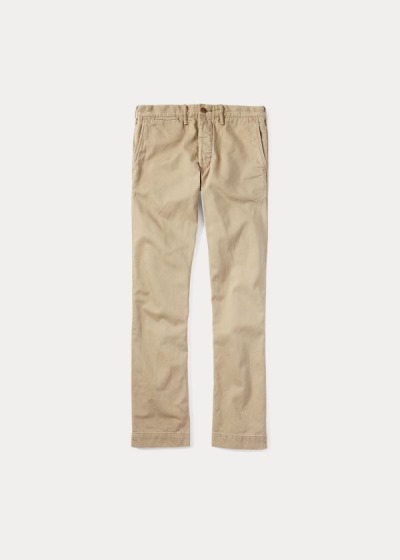 Pantalones Chinos Ralph Lauren Hombre Beige - Slim Fit Cotton - UXJSN3869